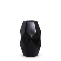 Vaso Decorativo Pedra 33x18 Preto Fosco - Ramup - CERAMICA 2A