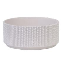 Vaso Decorativo Porcelana Branco 6,9cm 16,5d