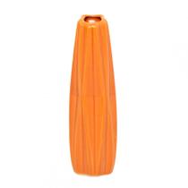 Vaso decorativo porcelana suspenso laranja 7x6x23cm - ROYAL