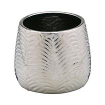 Vaso decorativo prata com detalhes - Espressione