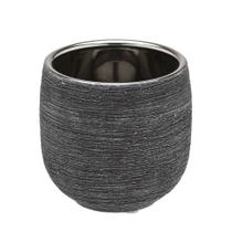 Vaso decorativo preto estilo rustico