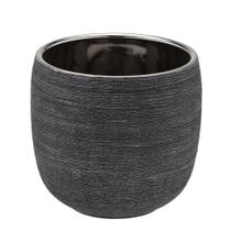 Vaso decorativo preto estilo rustico