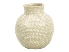 Vaso Decorativo Redondo Texturizado Contemporâneo Grande