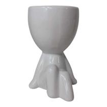 Vaso Decorativo Robert Plant Sentado de Porcelana Branco ou preto