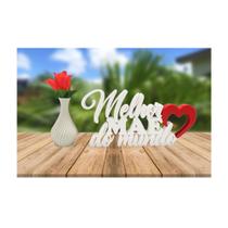 Vaso Decorativo + Rosa + Letreiro - Presente Dia Das Mães Vaso Decorativo + Rosa + Letreiro - Presente Dia Das Mães