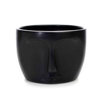Vaso Decorativo Rosto Em Cerâmica Preto 15,5x11 Cm - D'Rossi Vaso Decorativo Rosto Em Cerâmica Preto 15,5x11 Cm - D'Rossi