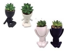 Vaso Decorativo Suculentas Planta Bob Criativo Cactus 9.5cm