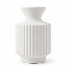 Vaso Decorativo Texturizado Formato Escultural Branco
