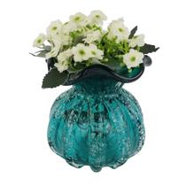 Vaso Decorativo Trouxinha de Murano Verde Esmeralda 12cm