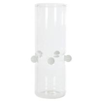 Vaso Decorativo Vidro Balls Branco Leitoso 20cm