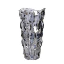 Vaso Decorativo Vidro Halley Âmbar Flor Mesa Centro Arranjos
