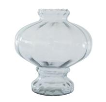 Vaso Decorativo Vidro Papoula Grande 20 Cm Flor Jardim