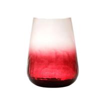 Vaso Decorativo Vidro Royal 60020 Burgundy 16x20cm Vermelho