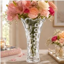 Vaso Decorativo Vidro Transparente Moderno Pequeno Flores Sala Mesa Elegante Cristal Decoração -