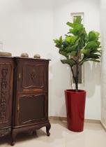 Vaso Decorativo Vitrificado Estilo Vietnamita Plantas e Flores 60cm - Marlot Decor