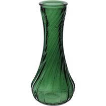VASO DECORATVO ENFEITE CASA GARRAFA HOME&CO VIDRO 15x7x7cm VERDE