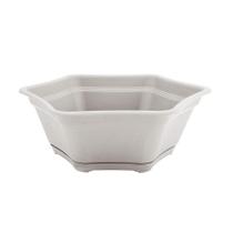 Vaso Desli para Suculenta/Bonsai com Prato Branco Vaso Desli para Suculenta/Bonsai com Prato Branco