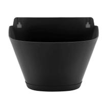 Vaso Desli Parede Nice 30 com Prato Preto Vaso Desli Parede Nice 30 com Prato Preto