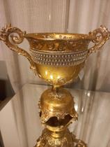 Vaso Dourado com Alça e Strass
