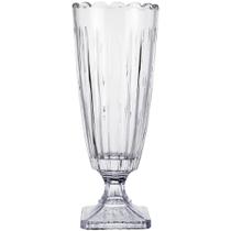 Vaso Dubois em cristal ecologico com pe D15xA41cm - L'Hermitage