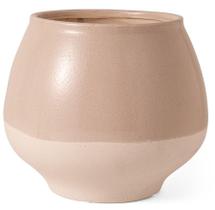 Vaso em ceramica 2 tons nude mart g Vaso em ceramica 2 tons nude mart g