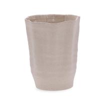 Vaso em ceramica abstrato bege mart 24,5cm Vaso em ceramica abstrato bege mart 24,5cm