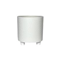 Vaso Em Cerâmica Basic Branco Strasbourg Elements