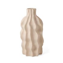 Vaso em ceramica bege 3D mart 30,5cm