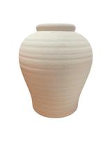 Vaso em cerâmica branco - 18,5 x 15,5 cm Vaso em cerâmica branco - 18,5 x 15,5 cm