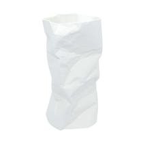 Vaso em ceramica branco decorativo 40x20x20cm