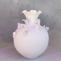 Vaso em Cerâmica Branco Vaso em Cerâmica Branco