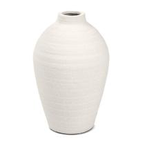 Vaso em ceramica branco mart 31cm