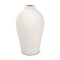 Vaso em ceramica branco mart 39cm