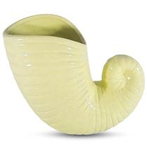 Vaso Em Cerâmica Concha Caracol 19cm Decoração Festa Fundo Do Mar Casa Praia