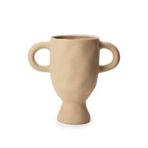 Vaso em ceramica decorativo estilo taça com alça
