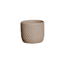 Vaso em Cerâmica Decorativo Home Modelo Corda Madagascar Fosco