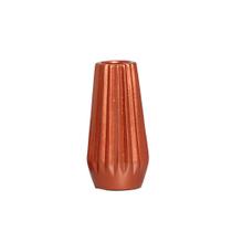 Vaso em Cerâmica Decorativo Home Modelo Geométrico G Cobre