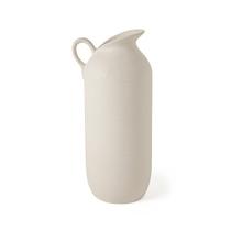 Vaso em ceramica jarro branco 16767