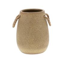 Vaso em ceramica marrom g Vaso em ceramica marrom g