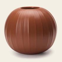 VASO EM CERAMICA MARROM MART 20,5cm