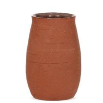 Vaso em cerâmica marrom
