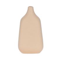 Vaso em Cerâmica Nude Texturizado Sereno 28,5cm x 15,5cm
