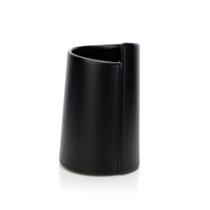 Vaso Em Cerâmica Preto 17x11x11cm Vaso Em Cerâmica Preto 17x11x11cm