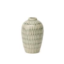 Vaso em Cerâmica Texturizado Tamanho G 9,3x14,7cm - Mart Vaso em Cerâmica Texturizado Tamanho G 9,3x14,7cm - Mart