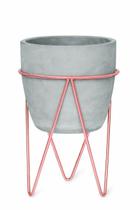 Vaso em Cimento com Suporte 09476 G Mart