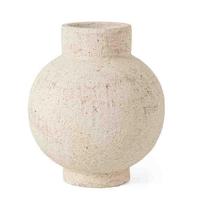 Vaso em Cimento Rustico com Boca Alta G Vaso em Cimento Rustico com Boca Alta G