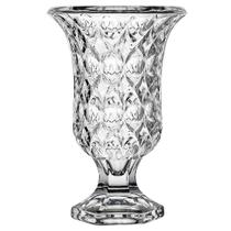 Vaso em cristal ecológico com pé Ø15xA23,5cm Vaso em cristal ecológico com pé Ø15xA23,5cm
