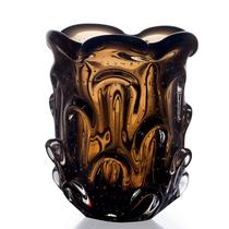 Vaso Em Cristal Murano Marron São Marcos