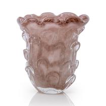 Vaso Em Cristal Murano Rosa São Marcos