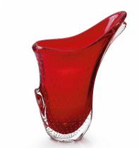 Vaso Em Cristal Murano Vermelho - São Marcos